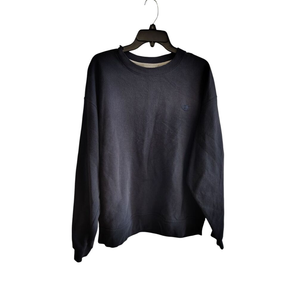 Vintage‎ Champion Men's XL Embroidered Logo Blue Crew Neck Sweatshirt